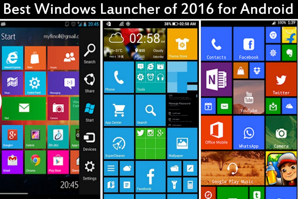 download windows 10 launcher for android