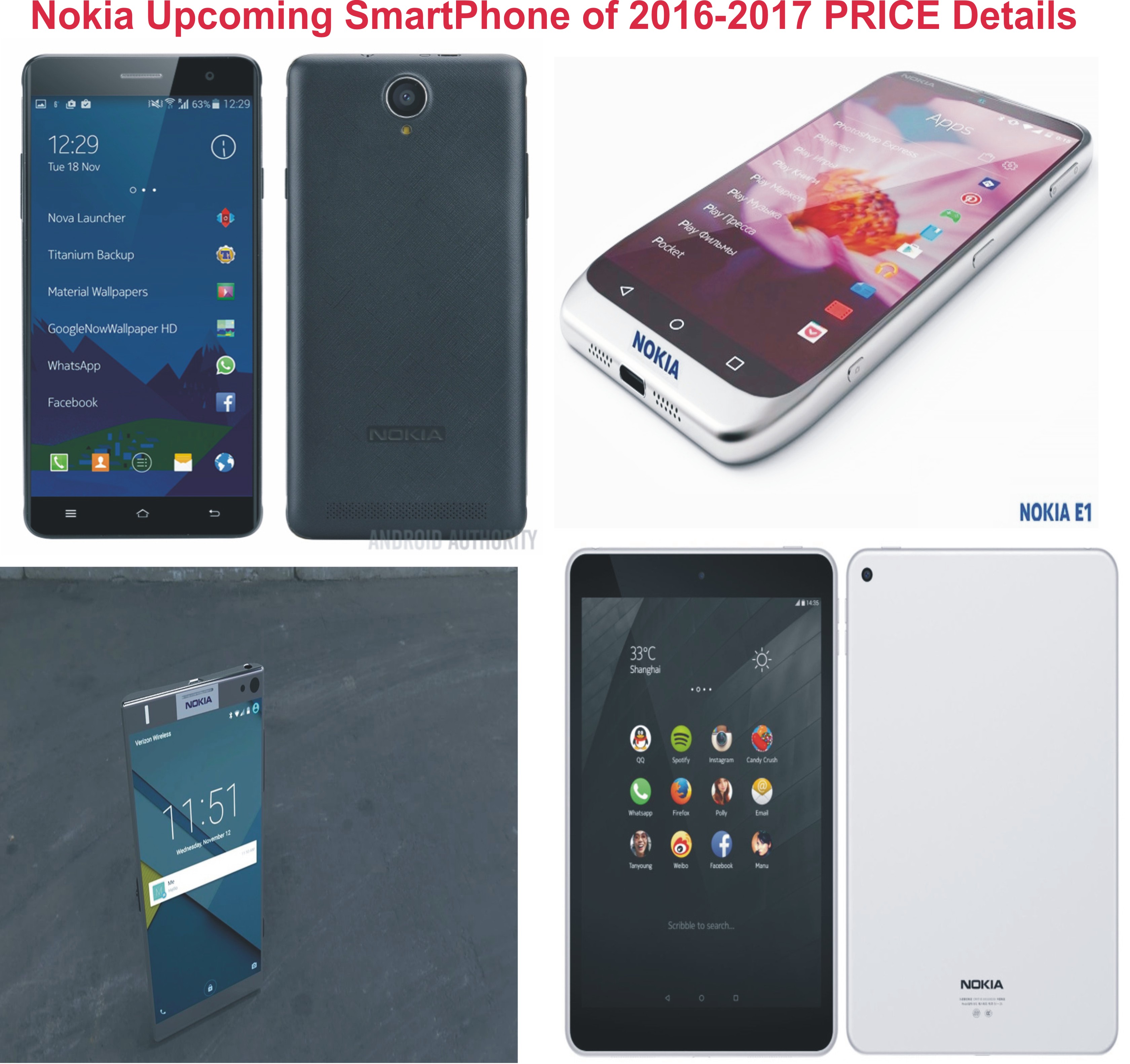 nokia upcoming smartphones 2016