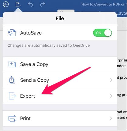 Step 2 convert pdf to word file