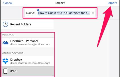 step 4 convert pdf to word file