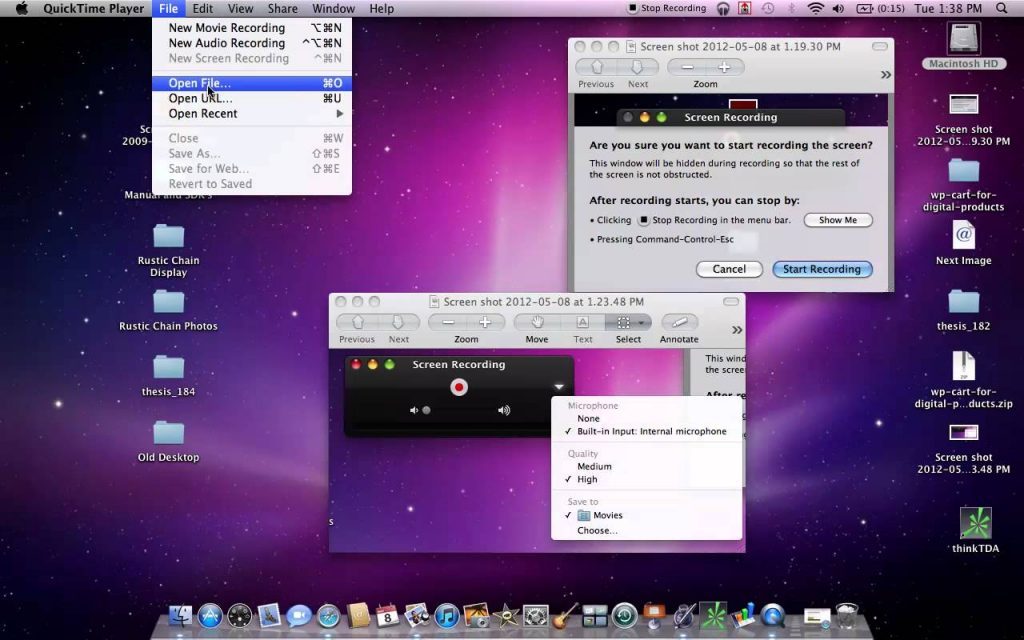 how to screen record on MacBook