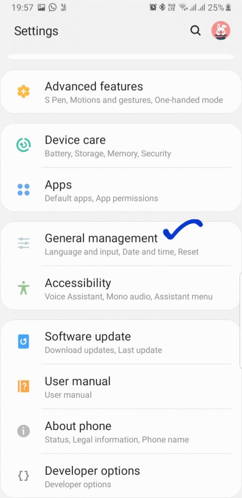 How to Soft reset Samsung S10 plus step 2