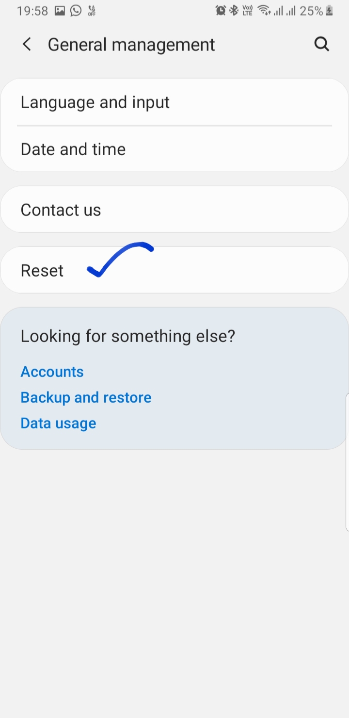 reset network settings samsung s10