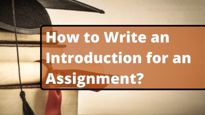 How to Write an Introduction for an Assignment