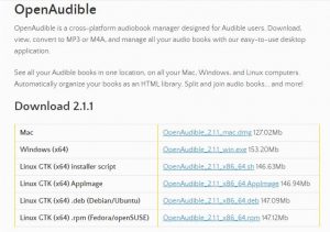 use openaudible to convert aax to mp3