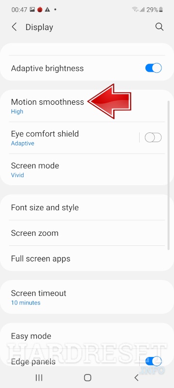 How to Change the Screen Refresh Rate of Samsung Galaxy A22 5G