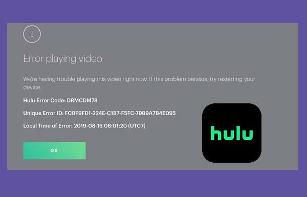 How To Fix Hulu Error Code drmcdm78 : Full Guide