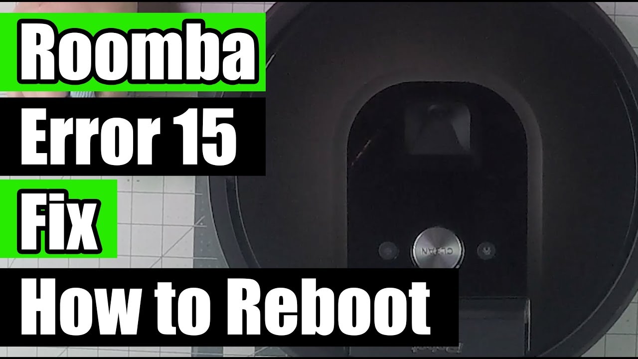 How do I reset my Roomba error?