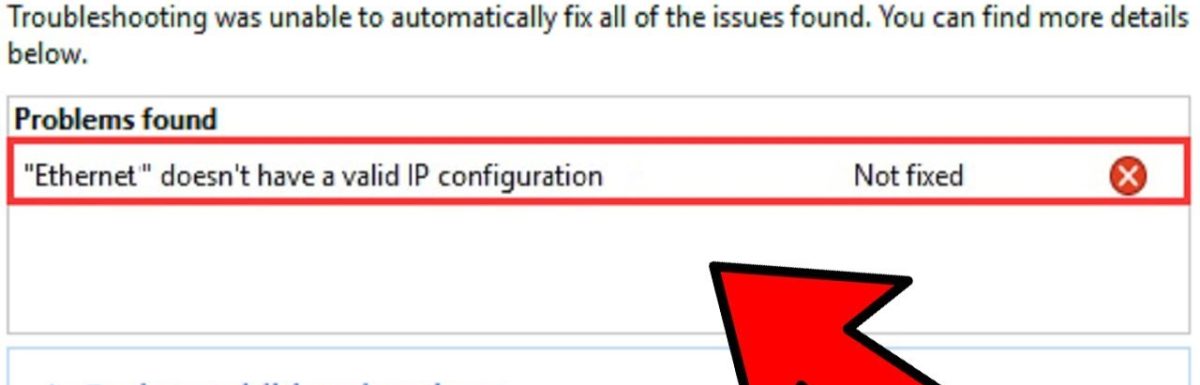 How to Fix Ethernet Doesn’t Have a Valid IP Configuration