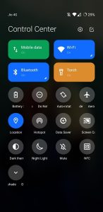 Type of Notification and Control Centre on Xiaomi