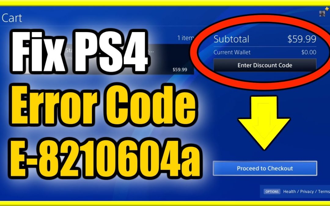 How to Fix E-8210604A Error On PS4 with Easy Steps