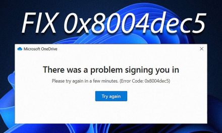 How to Fix the 0x8004dec5 Onedrive Error on Window 11