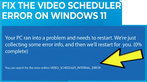 Easy Ways to Fix Video Scheduler Internal Error on Windows