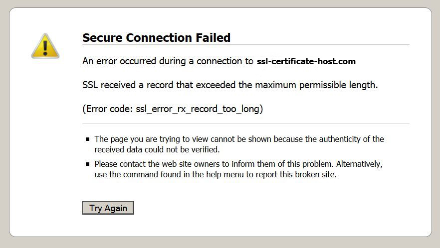 SSL_ERROR_RX_RECORD_TOO_LONG