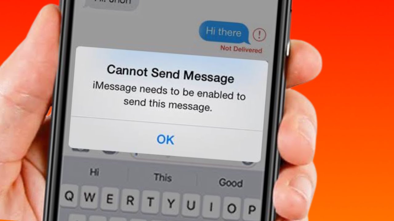 iMessage Needs to be Enabled to Send this Message