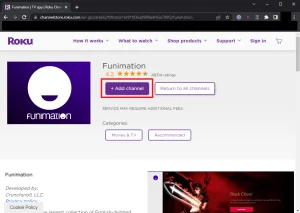 How to Install Funimation Channel on Roku
