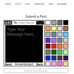 Unsent Message Project : Get Best Messages & How to Submit your Project