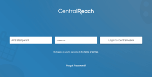 Open the centralreach member's website - https://members.centralreach.com/