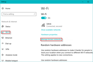 Remove All Other Saved Wi-Fi Networks