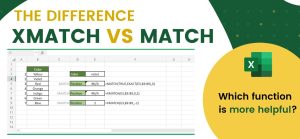 What's the Difference Between MATCH Function and XMATCH?