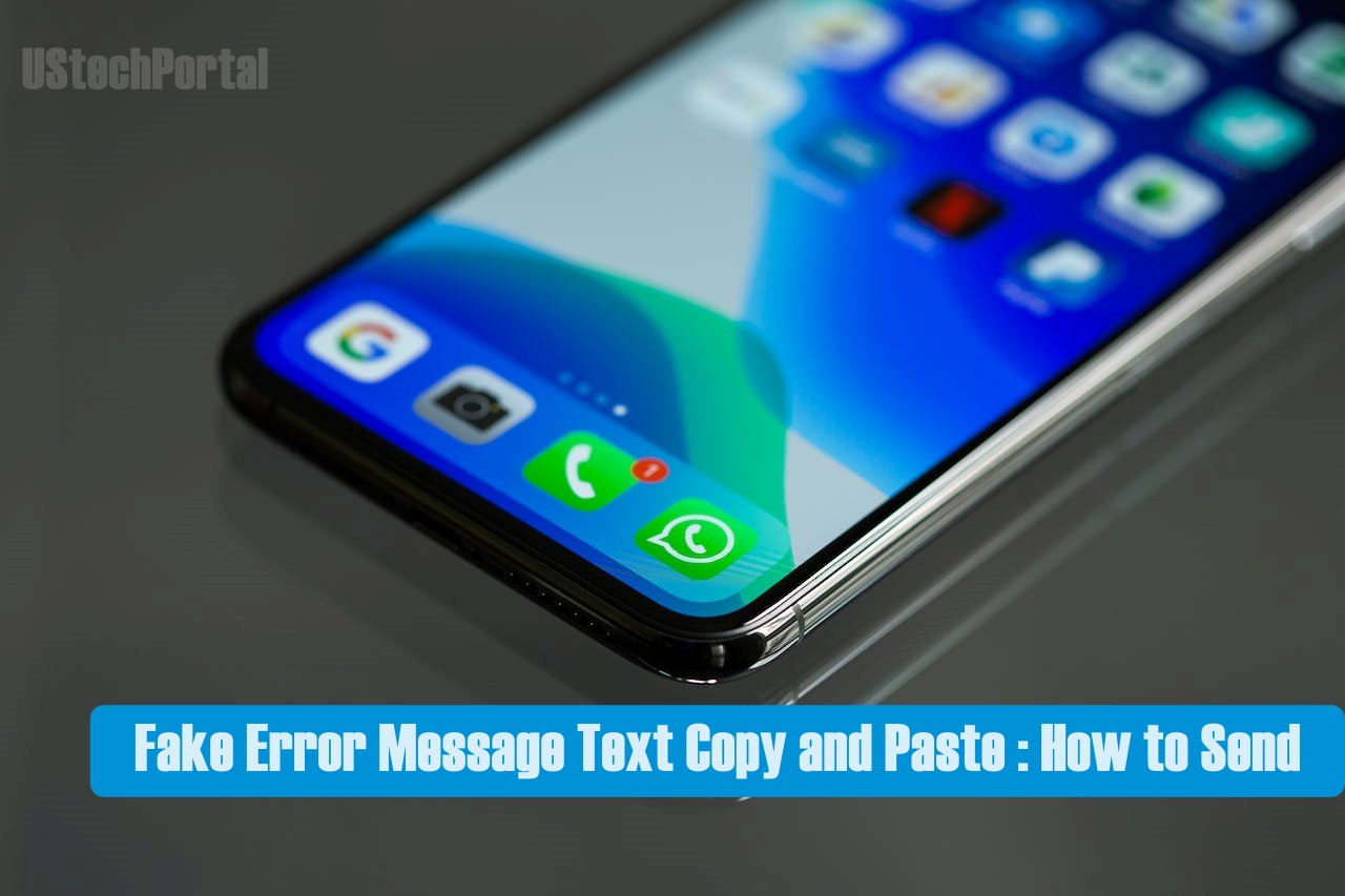 Fake Error Message Text Copy and Paste : How to Send