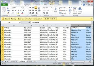 how to transfer data from ms word to excel