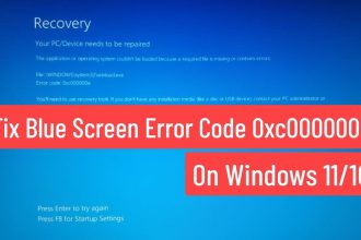 How to Fix the error message the 0xc000000e on Windows 11  ---completed