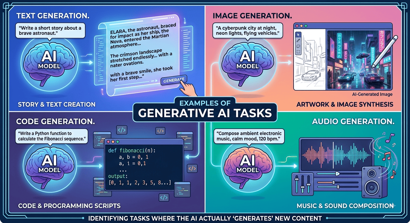 Which Task Is a Generative AI Task